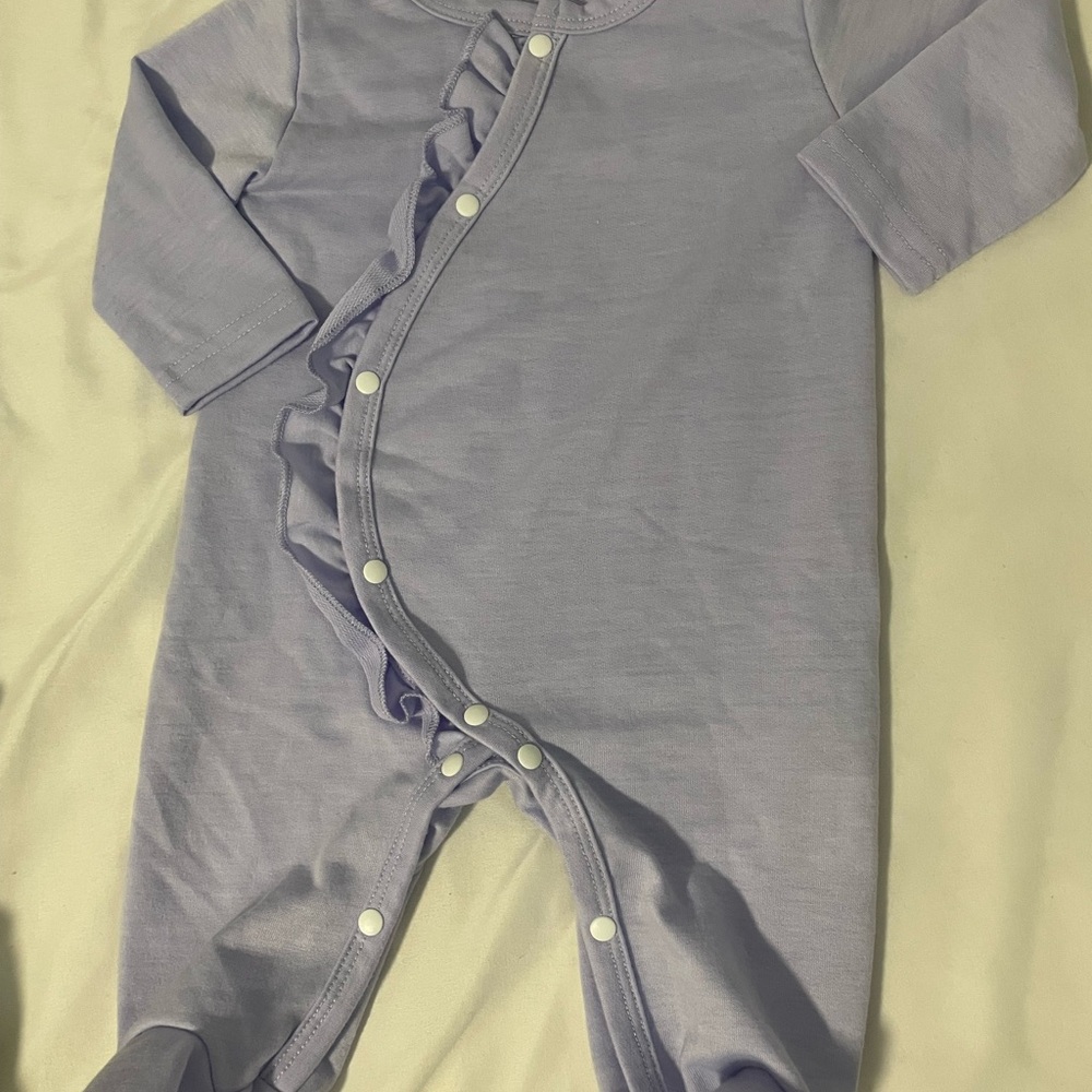 SHEIN Lavender Ruffled Kids One Piece